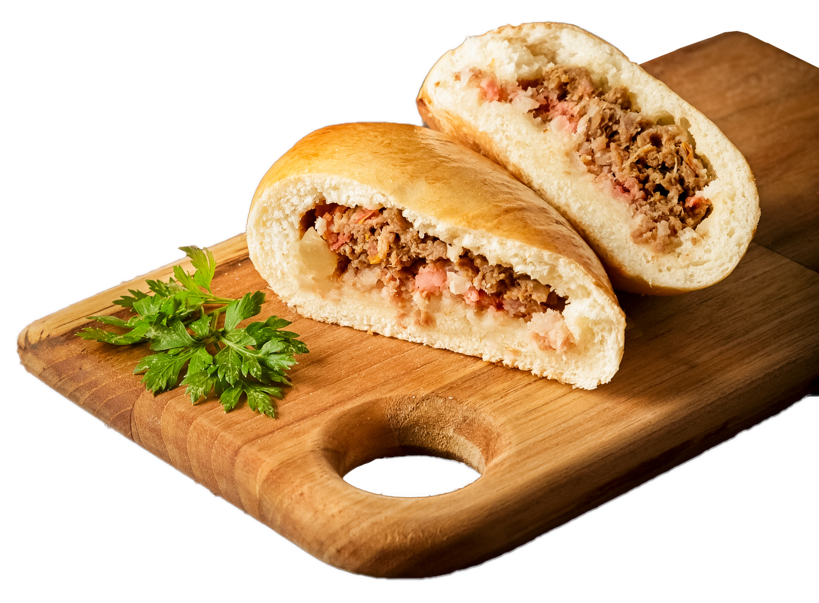 Esfiha de carne com bacon