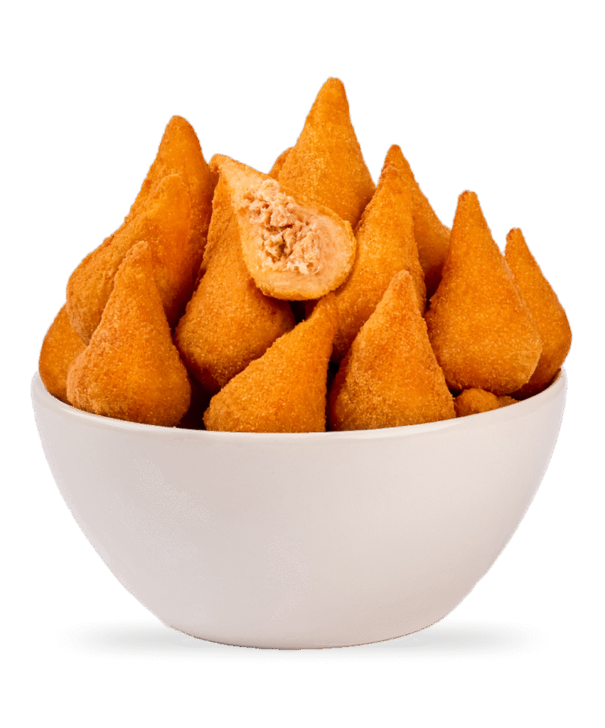 mini coxinha de frango